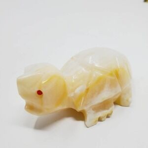 9. Vintage Turtle Carved Natural Stone Agate Gemstone Small Animal Figurine